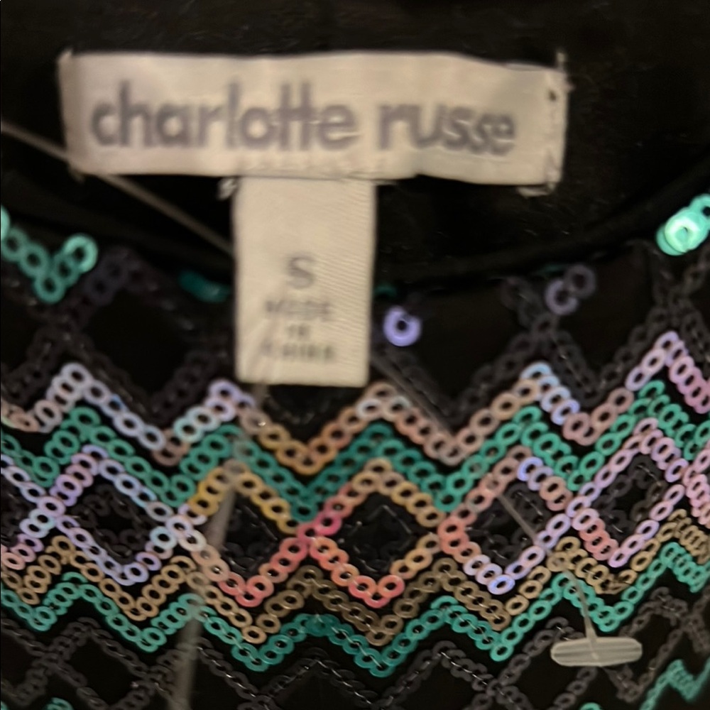 Charlotte Russe Multicolor Sequin mini dress
